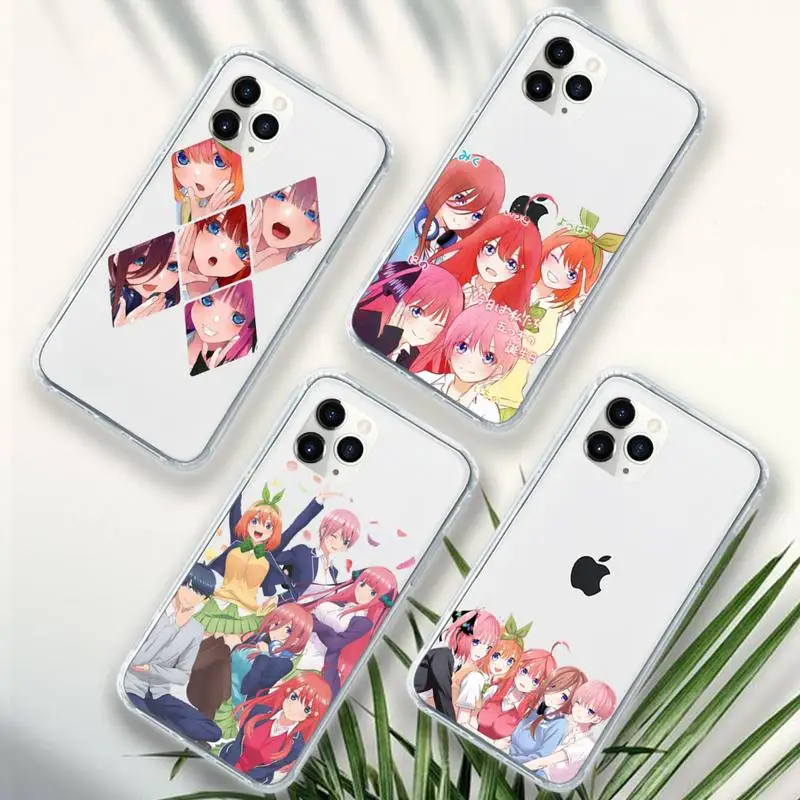 

Nakano Nino Gotoubun no Phone Case Transparent soft For iphone 12 11 13 7 8 6 s plus x xs xr pro max mini