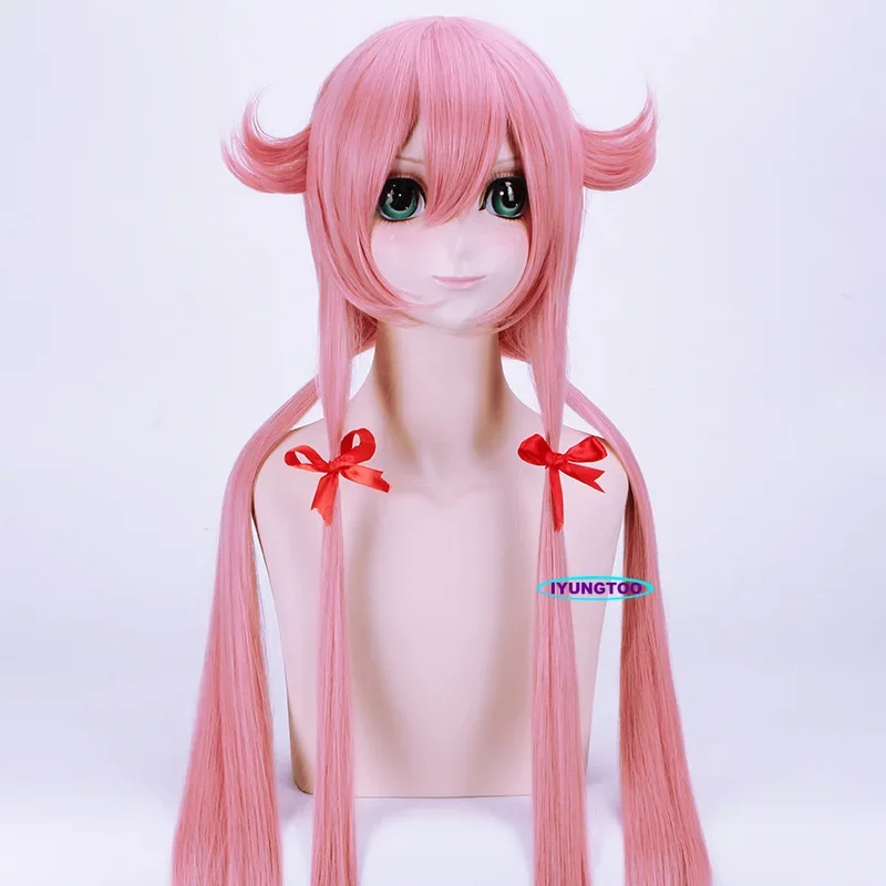 Дневник будущего Gasai Yuno Mirai Nikki Школьная форма Косплей Костюм Парик