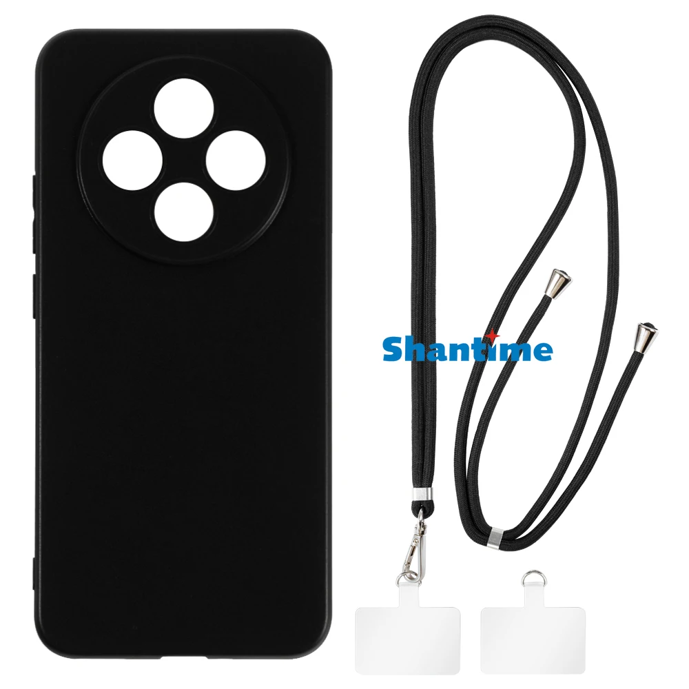 Подходит для чехла OPPO A3 5G PKA110. + регулируемые ремешки шеи/перекрестного тела и