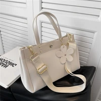 summer wide strap work tote handbags for women new 2022 trend fashion large capacity ladies shoulder crossbody bags white khaki