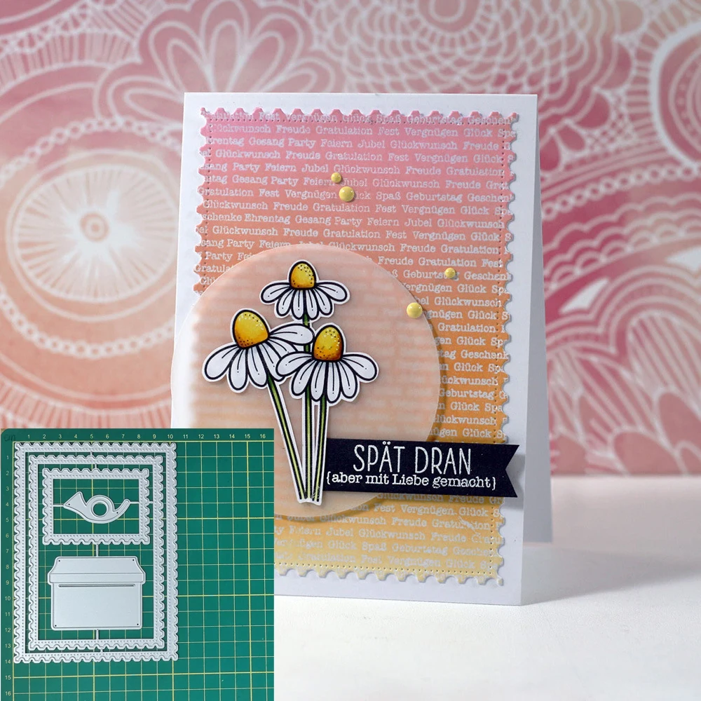 

Sawtooth Background Frame Cutting Dies Embossing Scrapbook Papercutting Cards Knife Mold Decorative Crafts Punch Stencil