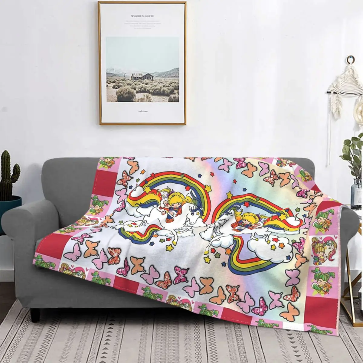 

Радужный Брит красный Батлер ТВ одеяло Фланелевое украшение фотоколлаж портативное домашнее покрывало