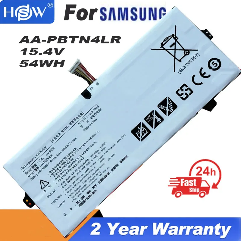 AA-PBTN4LR BA43-00 Аккумулятор для ноутбука Samsung NP940X5M-X02US NP940X3M-K01US NOTEBook 9 PRO 15 NP940X5N NT950QAA 54WH