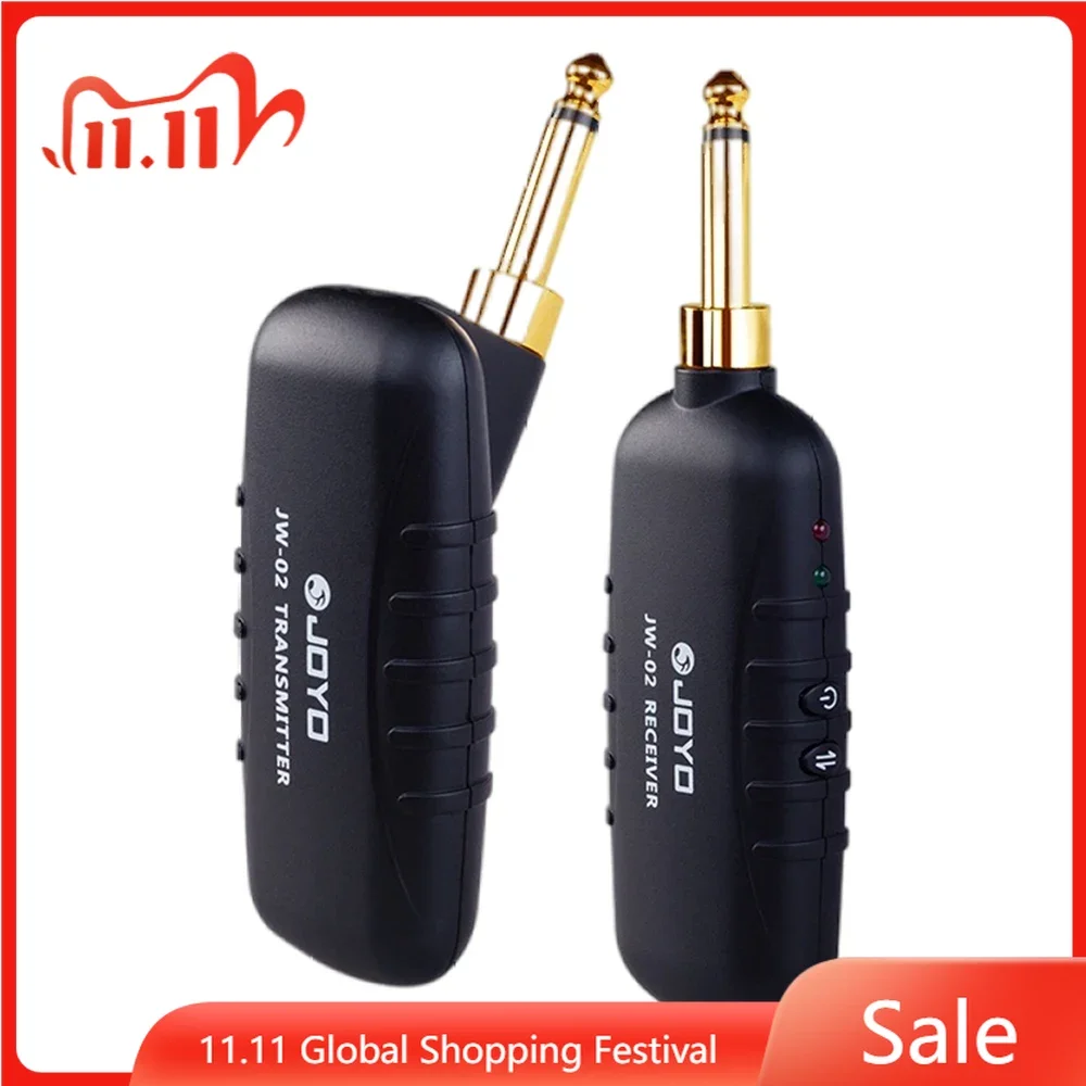

JOYO JW-02 5.8GHz Wireless System Transmitter Receiver For Electric Guitar Bass Convenient Rechargeable Guitar Digital Receiver