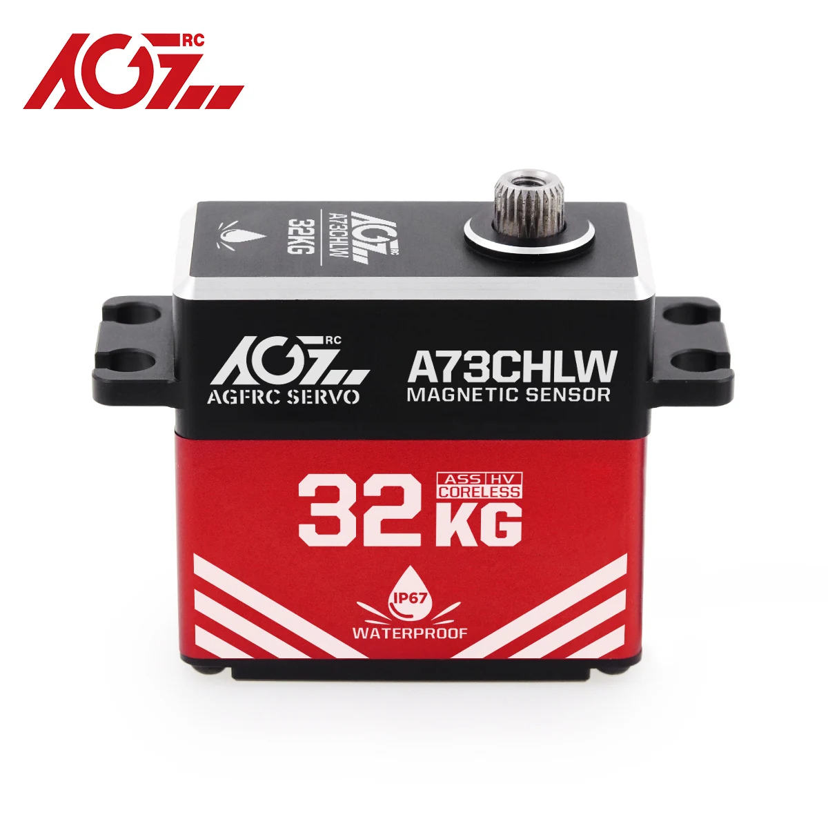 (Special Offer) AGFRC Aluminum Case A73CHLW 73g Light Weight 32KG High Torque Steel Gear Waterproof Digital Servo enlarge