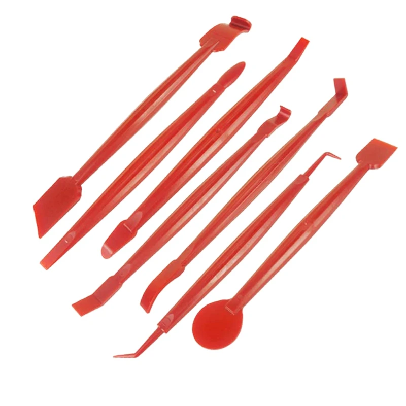 

7Pcs Car Tools Car Sticker Film Scraper Kit Auto Felt Squeegee Scraper Set Knife