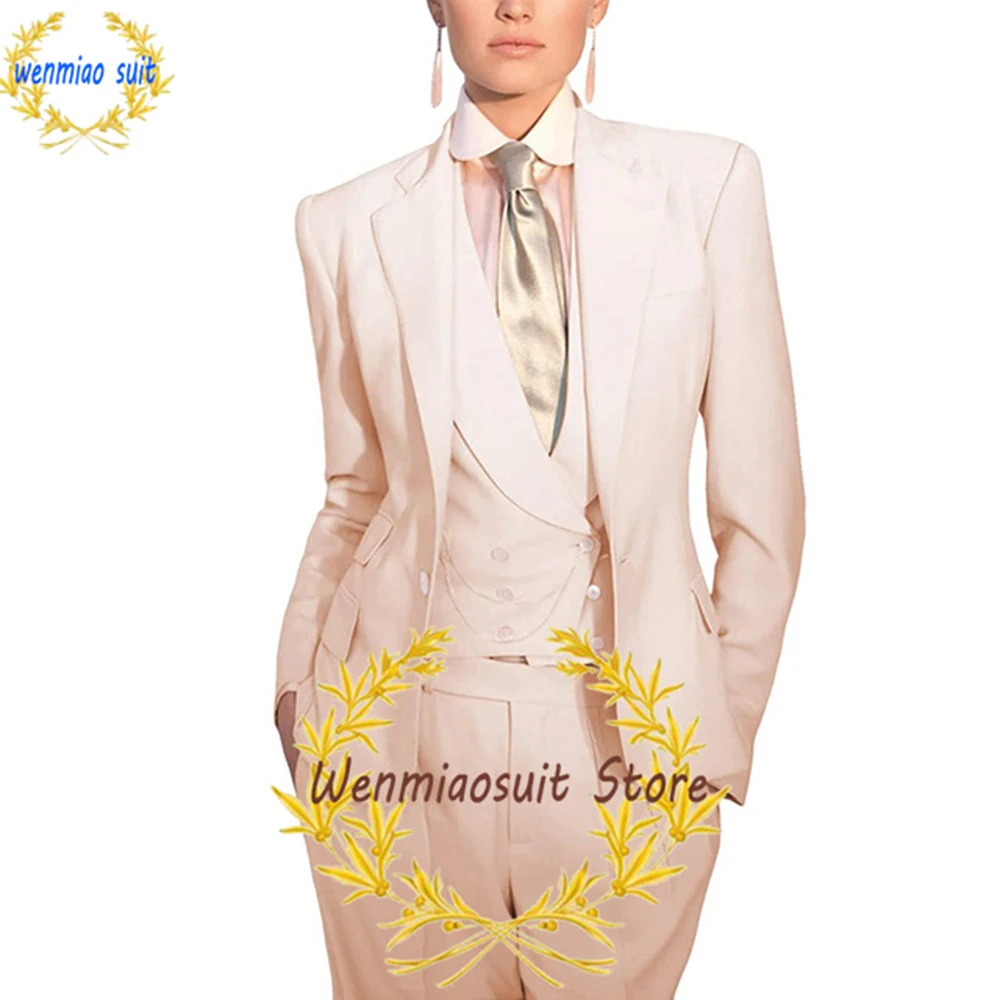 Suit for Women Formal Office Blazer Pants Vest 3 Piece Lady Fashion Complete Outfit Mom Clothes Jacket Wedding Tuxedo