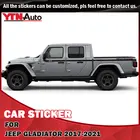Для Jeep Gladiator 2017 2018 2019 2020 2021 наклейки на боковые двери кузова автомобиля 1941 слова полосатая графическая виниловая наклейка автомобильные аксессуары