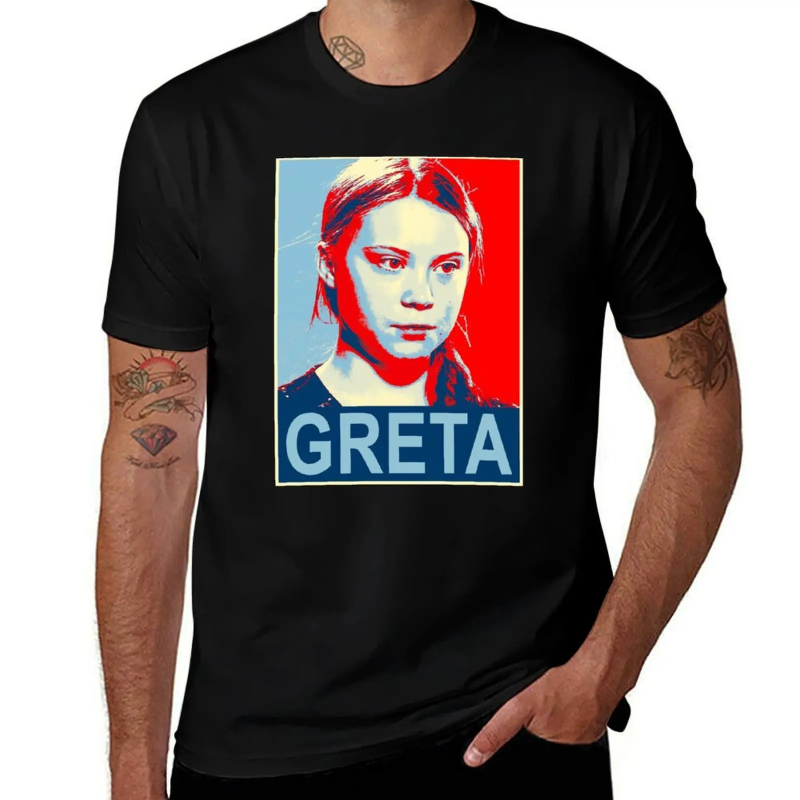 Фото Футболка Greta Thunberg для экологических активистов, повседневная футболка из мягкого хлопка с короткими рукавами №1