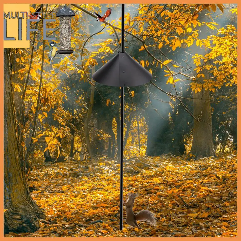 

Smooth Squirrel Baffle Outside Hang Mount Hanging Squirrel Flapper Anti-rust Easy To Install Wrap Around Squirrel Proof Baffles