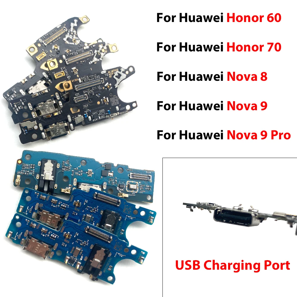 Фото USB-док-станция для зарядки для Huawei Honor 60 Nova 9 Pro Y70 Y71 Y72 Y60 Nove 9 SE Nova 12 SE Разъем порта зарядного устройства Гибкий кабель №1