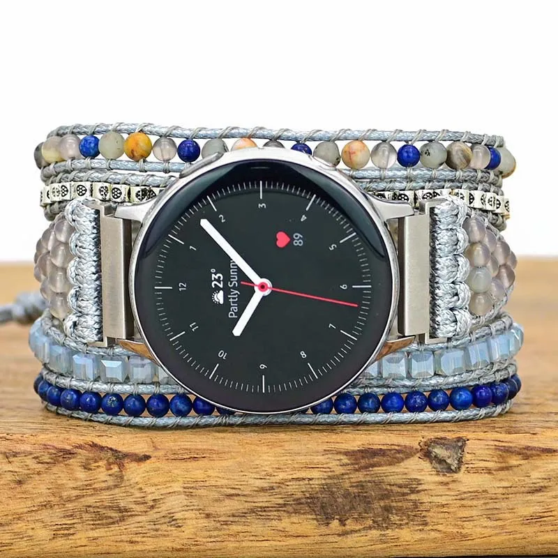 20mm 22mm watch strap For Samsung Galaxy watch 3 4 hand made bohemia Bracelet For Huawei Amazfit Bip GTS GT/2/2Pro/2e/GTR 2 Band