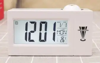 Цифровой светодиодный проектор с ЖК-дисплеем Будильник Радио таймер подсветка