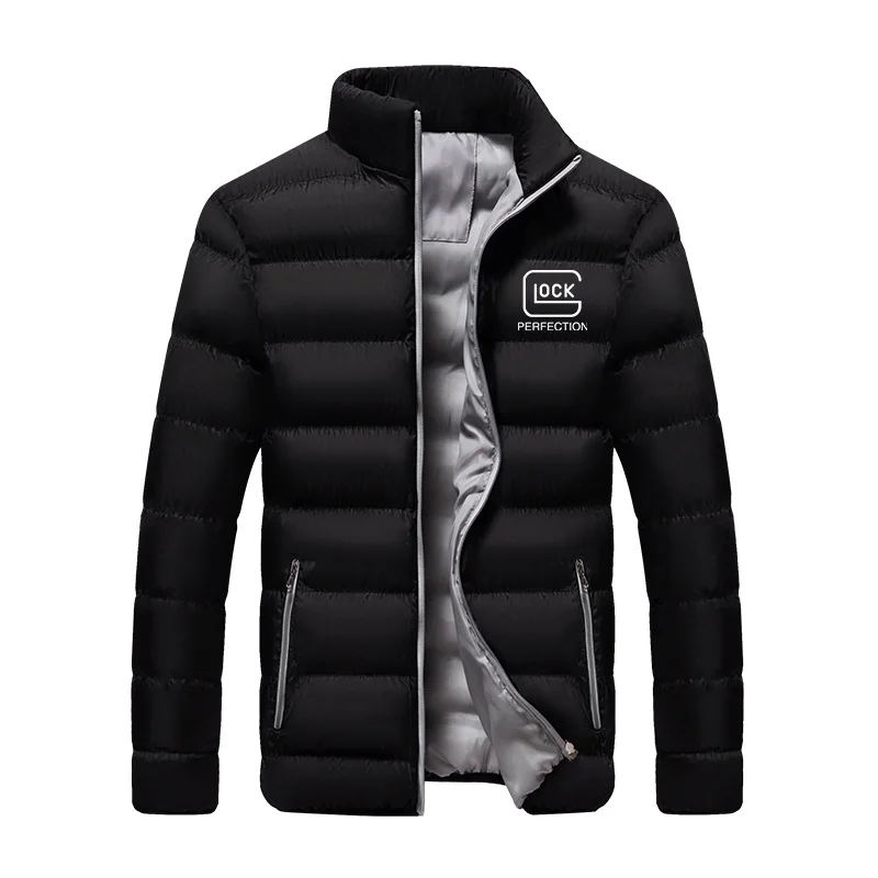 

23 Hot selling Glock Perfect Shooting Men's Color Contrast Zipper Warm Cotton Jacket Casual Jacket Fashion Outdoor куртки XS-5XL