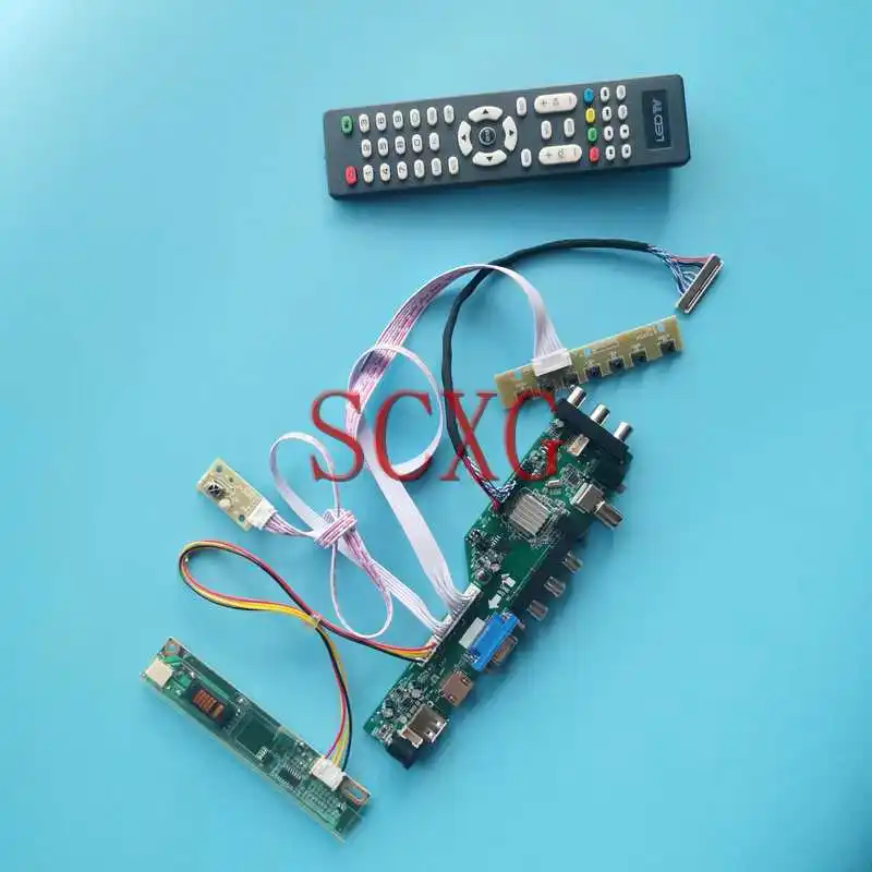 

Плата цифрового контроллера DVB 3663, подходит для B141XG09 B141XG13, комплект «сделай сам», 14,1 дюйма, 30-контактный LVDS USB VGA AV RF HDMI-Совместимость 1-CCFL 1024*768