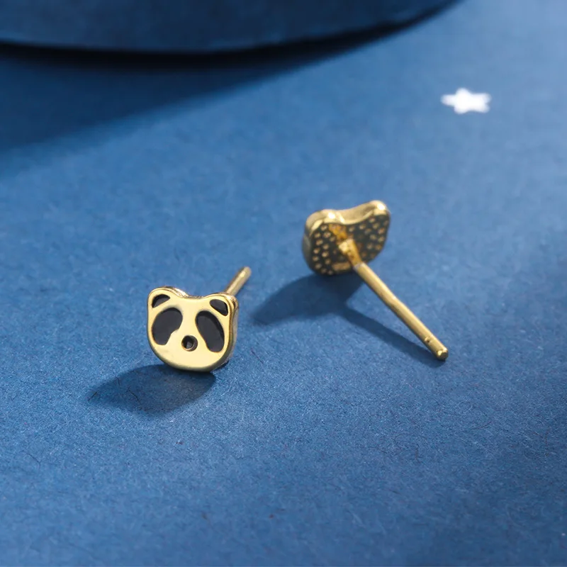 Симпатичные серьги-гвоздики для девочек с медведем и бантом Мультяшные серьги