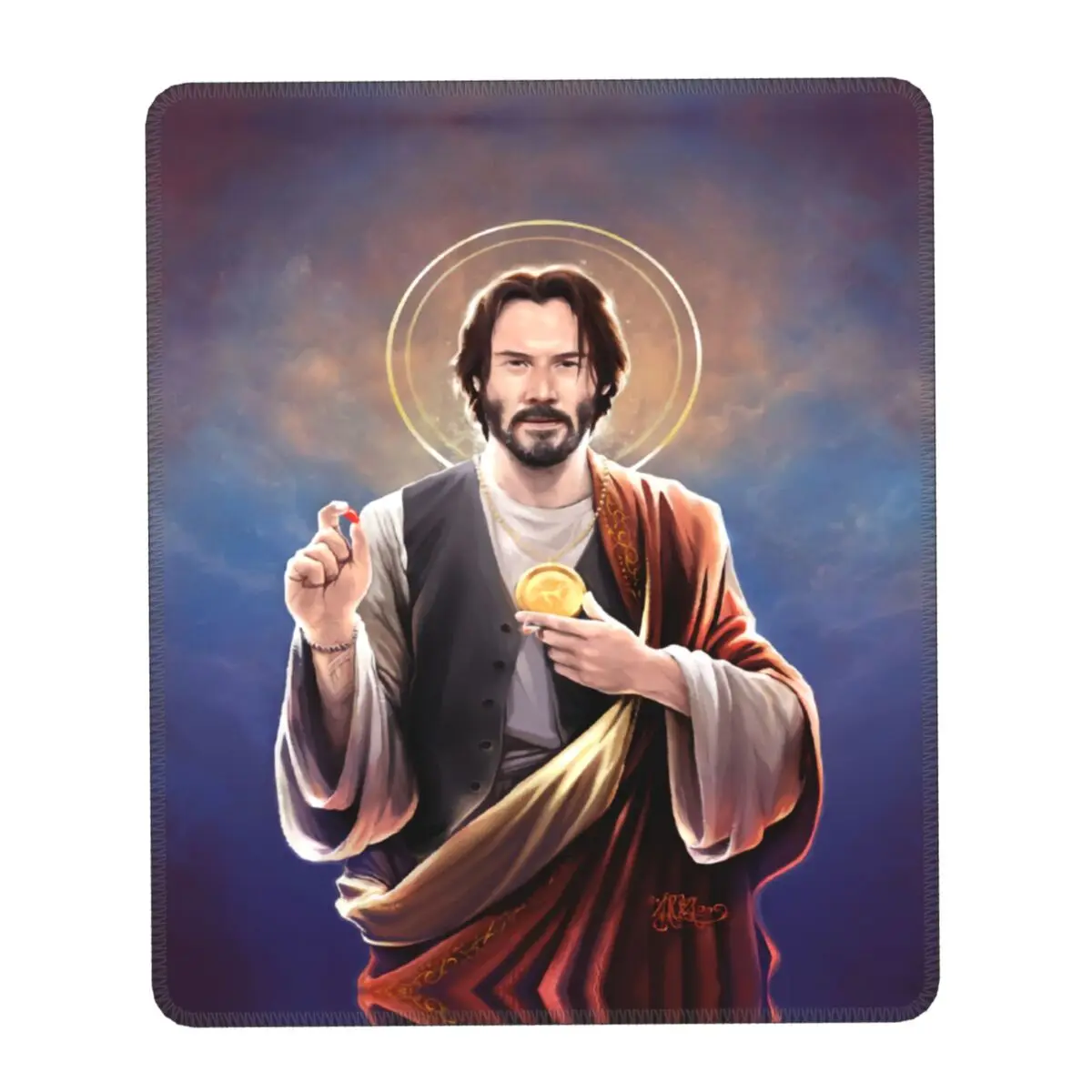 Коврики для мыши ноутбука Saint Of Keanu reвс мягкие Нескользящие резиновые коврики с