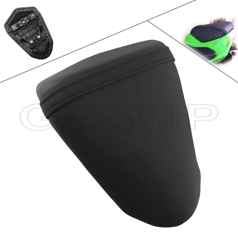 

Черная подушка заднего сиденья пассажира мотоцикла, подходит для KAWASAKI ZX6R ZX636 2009-2018 ZX10R ZX 10R 2008-2010