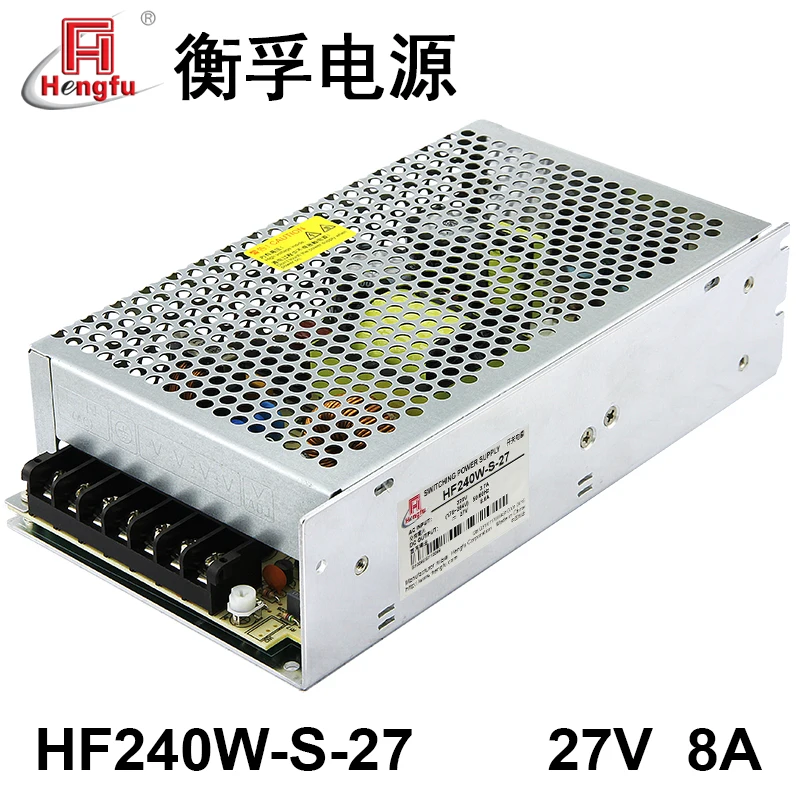 

Hengfu HF240W-S-27 Power Charger AC 220V Transfer DC27V 8A Laser Industry Switching Power supply