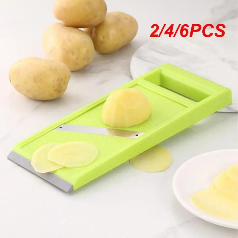 

2/4/6PCS Household Potato Slicer Vegetable Shredder Cucumber Carrot Slicer Chopper Fruit Peeler Cutter Tool Kitchen Gadgets