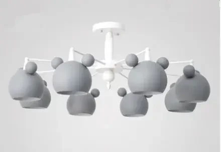 Скандинавская светодиодная люстра для детской комнаты простая