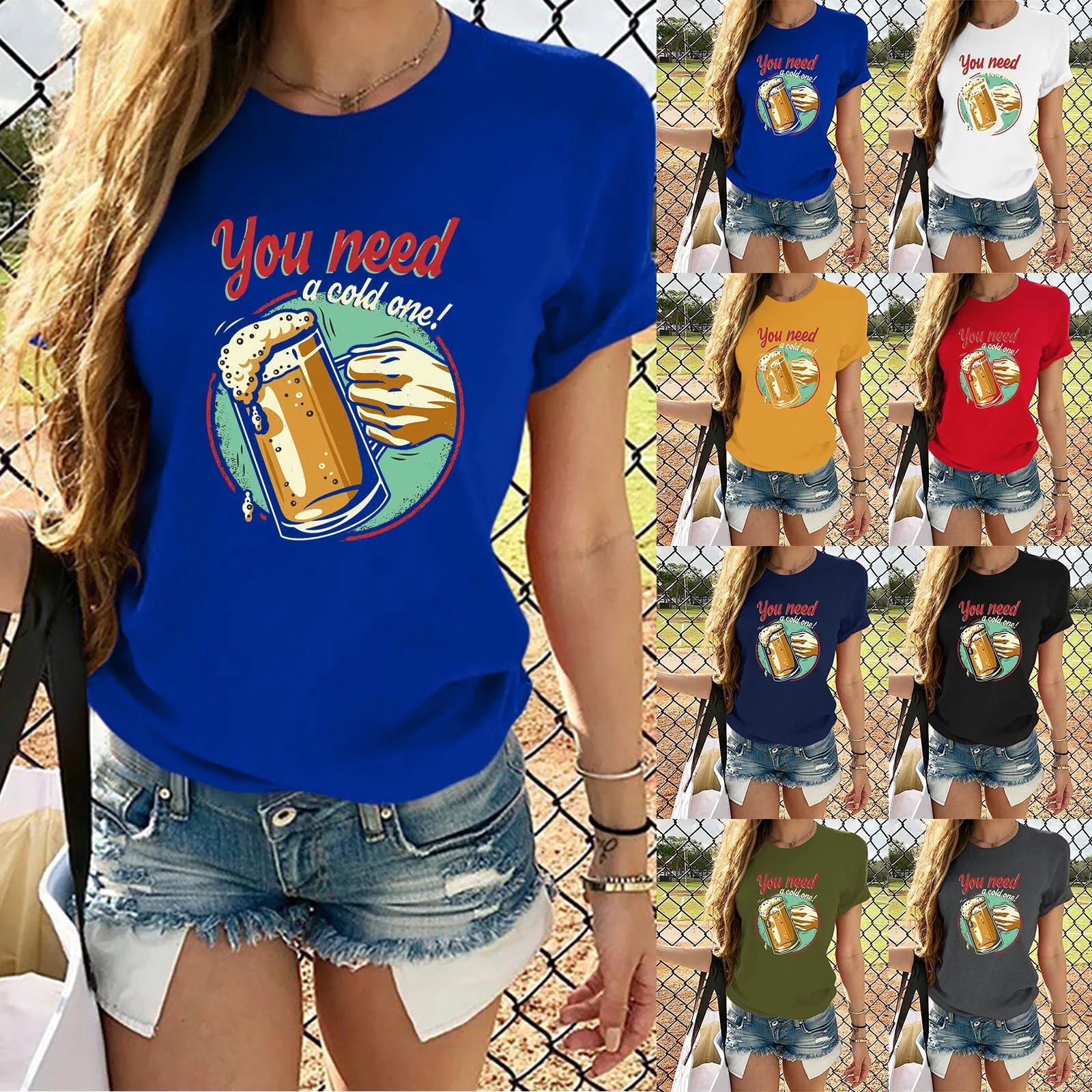 

Женская футболка с коротким рукавом и воротником-хомутом