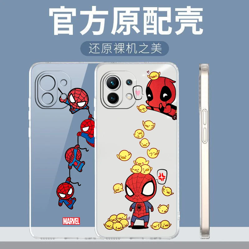 

Marvel Avengers hero spiderman For Redmi 4 4X 5 5A 6 6A 7 7A 8 8A 9A 9AT 9C 10 X Pro Plus S2 Y2 Y3 GO Transparent Phone Case