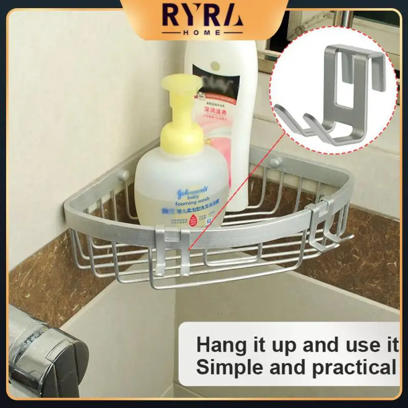 

Organizer Glass Door H Shape Kitchen Rag Storage Rack Free Hole Shower Frameless Bathroom Towel Rack Bathroom Accessories