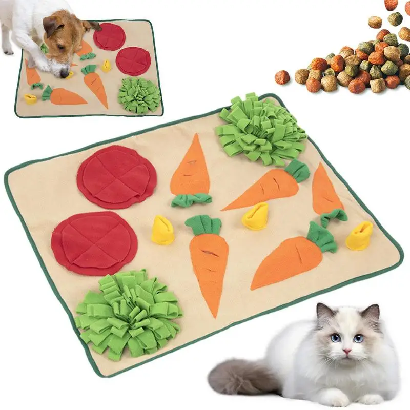 

Dog Activity Mat Dog Snuffle Toy Happy Farm Carrot Design Dog Snuffle Interactive Toys Foraging Instinct Training For Large Dog