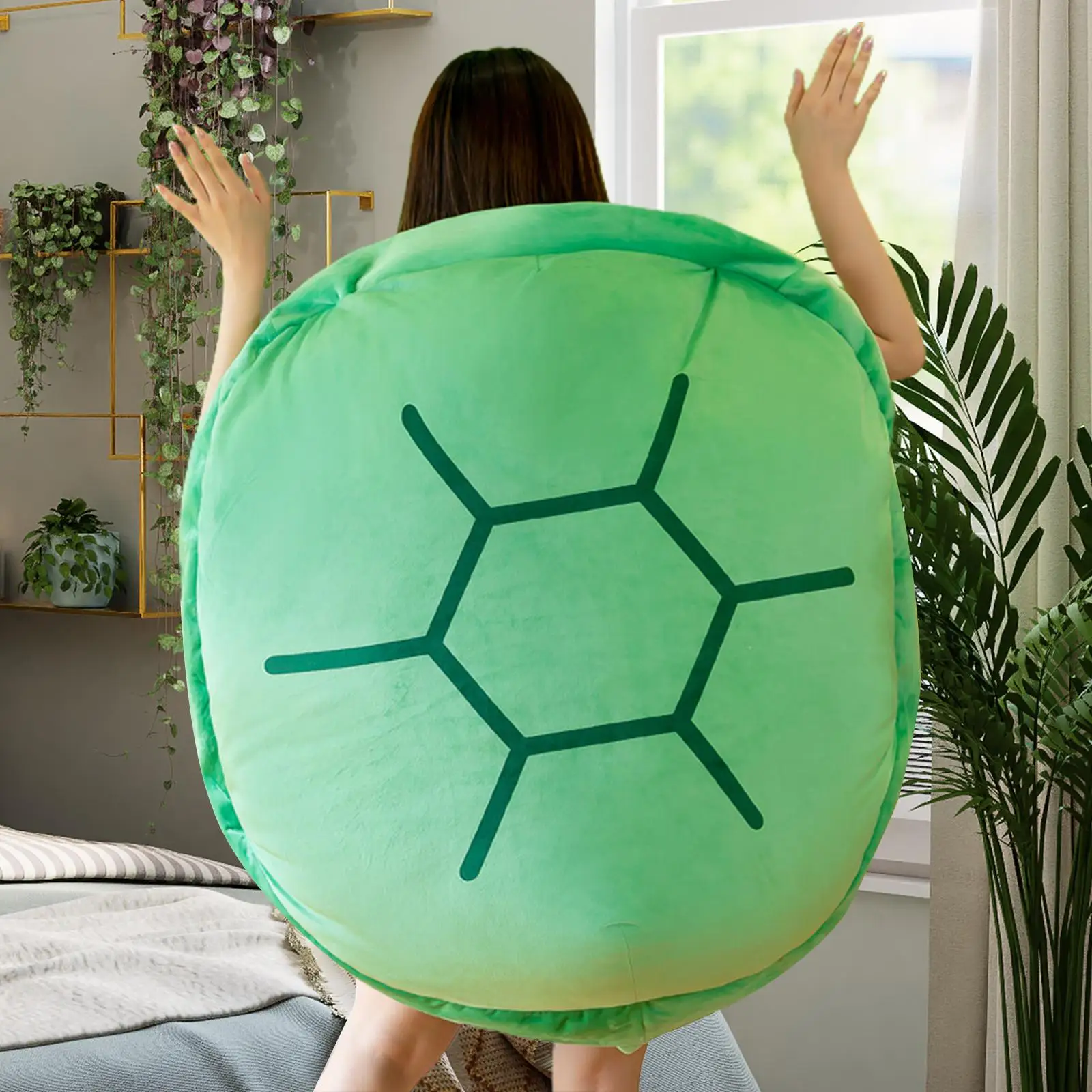 

Wearable Turtle Shell Stuffed Animal Costume Toy Funny Dress Up for Cosplay