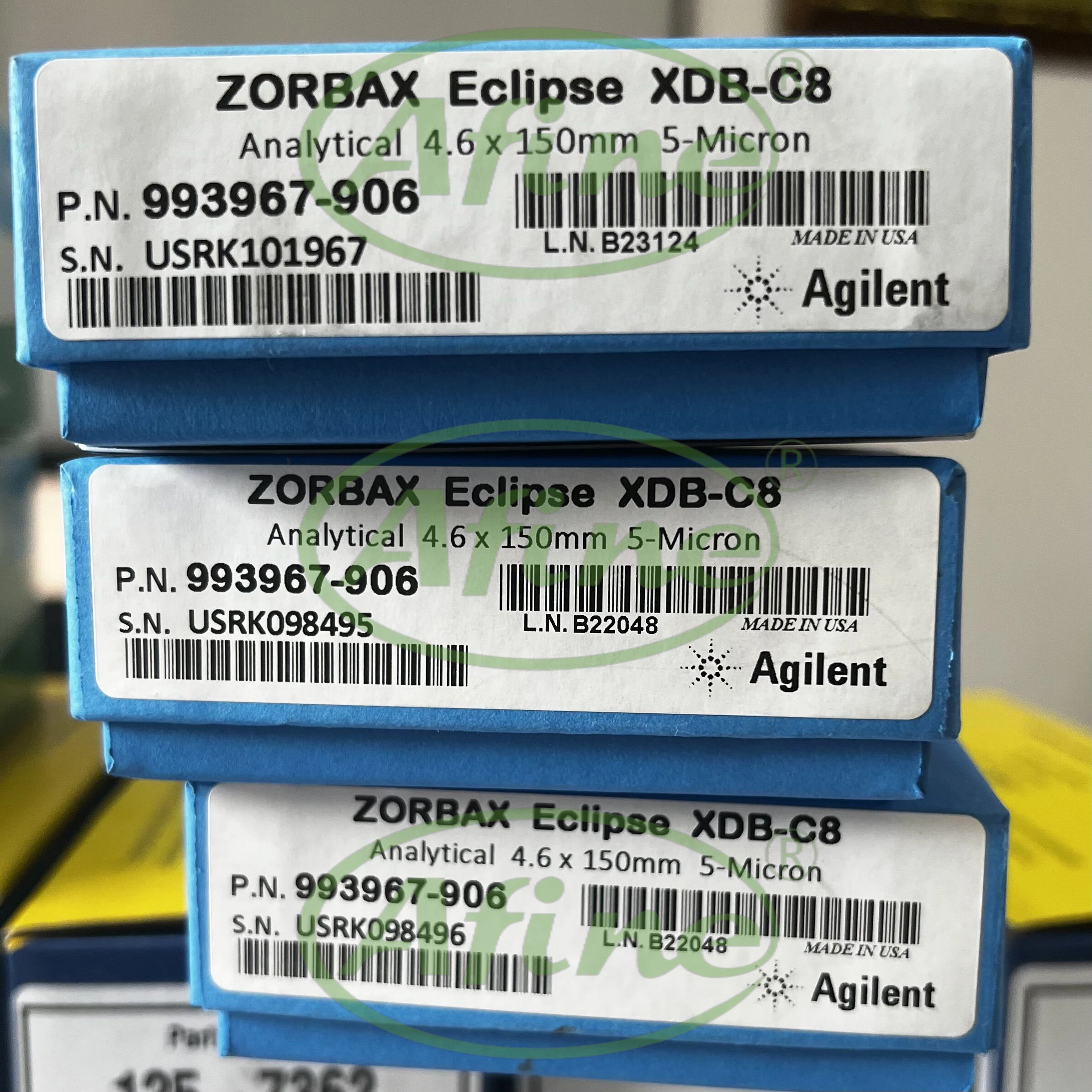 AFINE Agilent chromatographic column 993967-906 ZORBAX Eclipse XDB-C8 4.6 x 150 mm 5 µm 400 bar