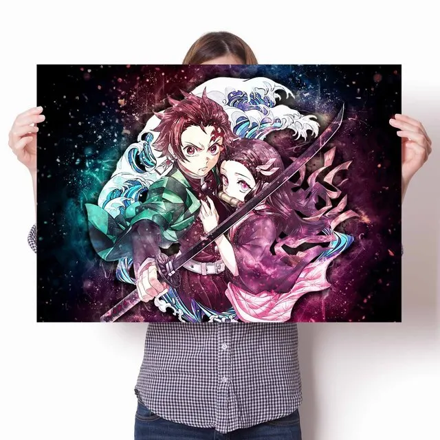 Картина на холсте Zenitsu Agatsuma Kimetsu No Yaiba фигурка клинок рассекающий демонов kimetsu no yaiba sabito 17cм bns373