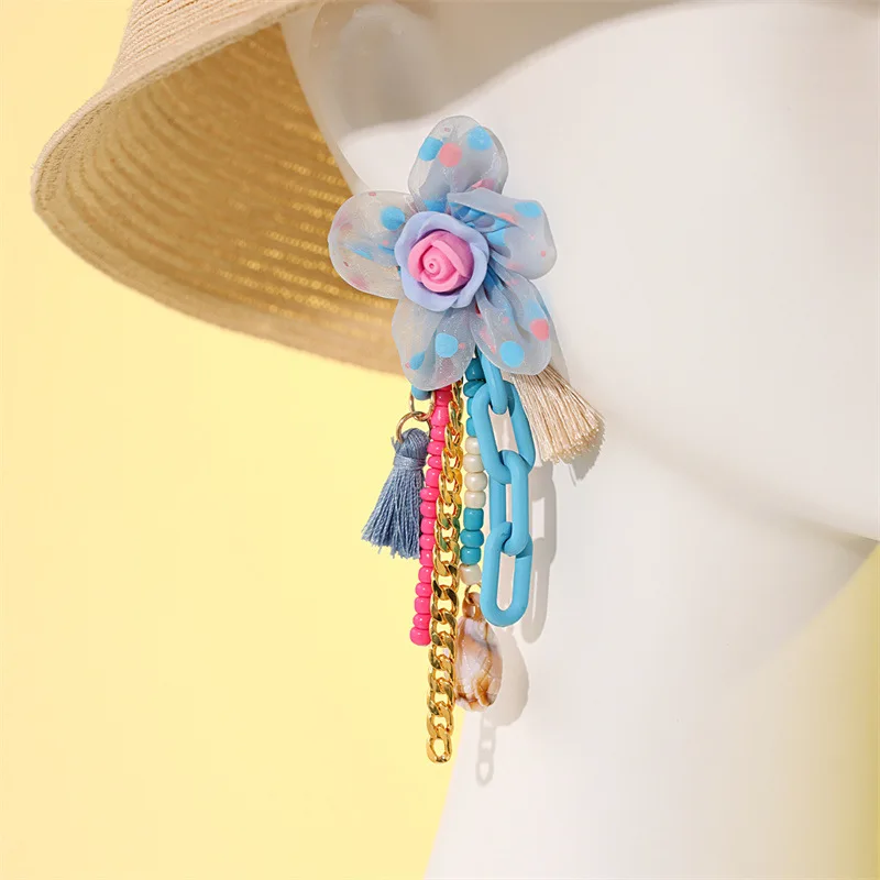 

Cute Korean Fashion Earrings for Women Vintage Aesthetic Jewelry Pink Trending Boho Pendientes Rave New In Bijoux Femme Earings