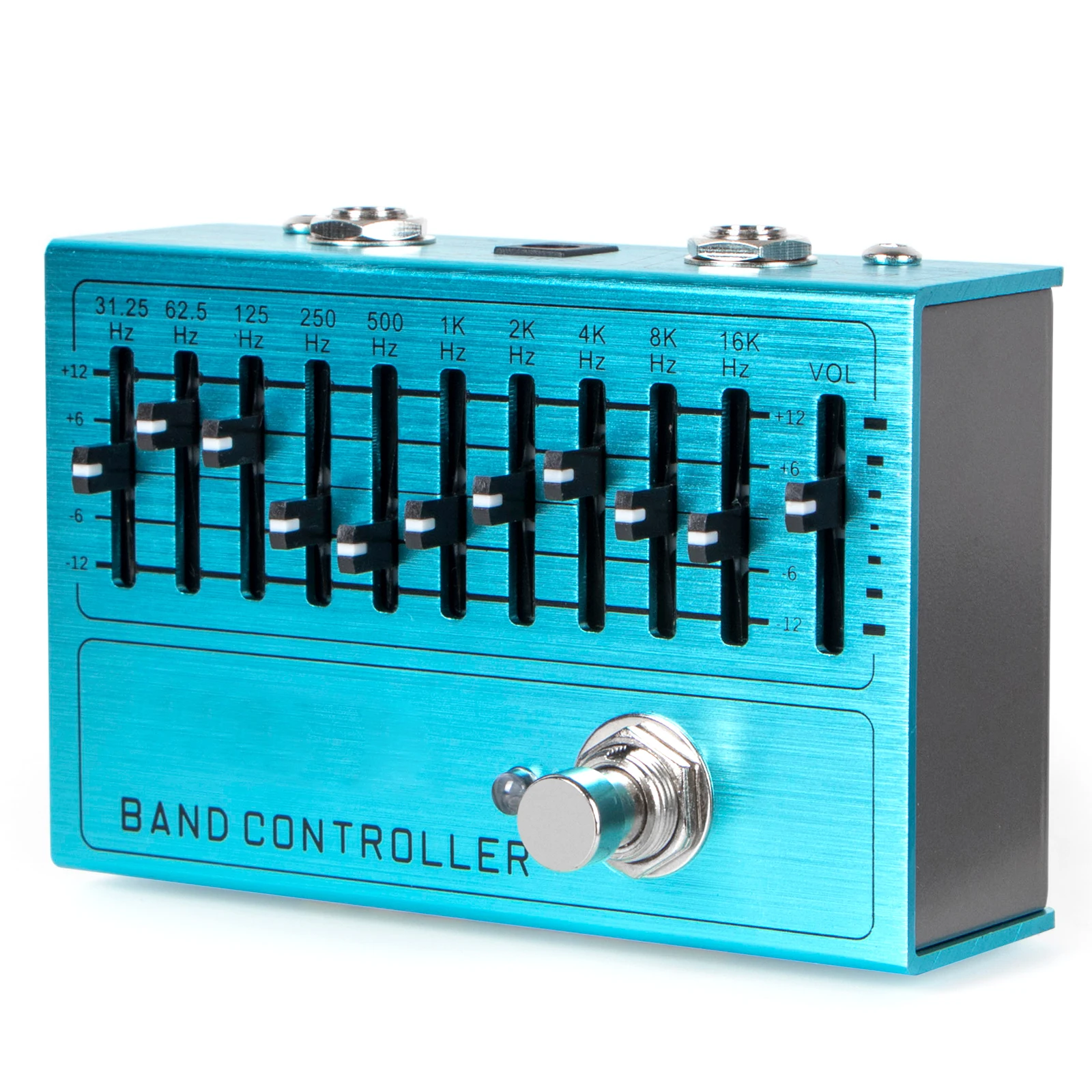 Педаль эквалайзера 10-полосного контроллера для гитары бас истинное байпас