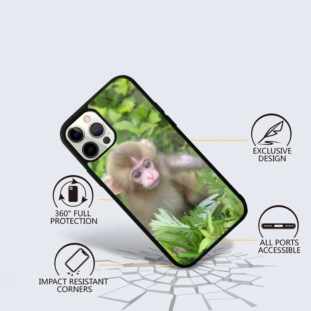 Чехол для телефона Monkey Sipping Caprisun Meme iPhone 15 14 13 12 11 Plus Pro Max Mini Magsafe с магнитной