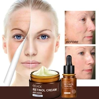 retinol firm remove wrinkle serum anti aging face cream tighten lifts facial essence moisturizing fine lines fade skin care set