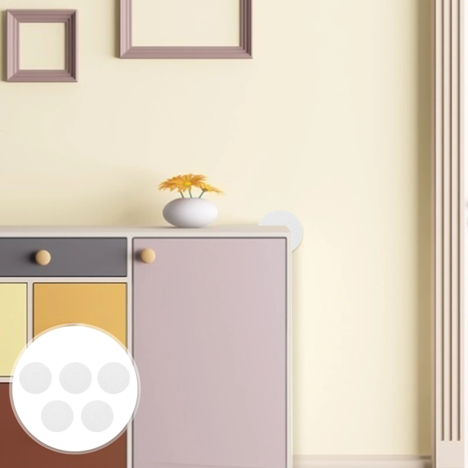 5 шт. дверной стопор коврик для защиты от падения дверей ручка настенный бампер