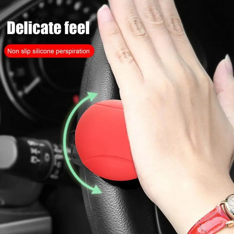 Car Steering Wheel Booster 360 degree car steering wheel booster ball Silicone Power Steering Handle Ball Booster Strengthener