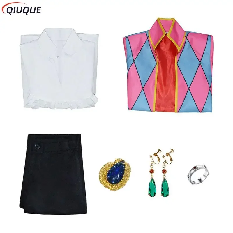 Howl косплей костюм парик мужская униформа Аниме Костюмы на Хэллоуин пальто серьги