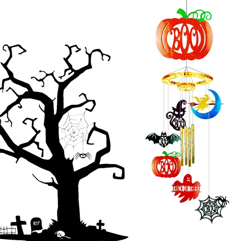 

Настенная форма для Хэллоуина с колокольчиками ветра, силиконовые формы в виде тыквы из эпоксидной смолы, подвеска «сделай сам», украшение для дома R7RF