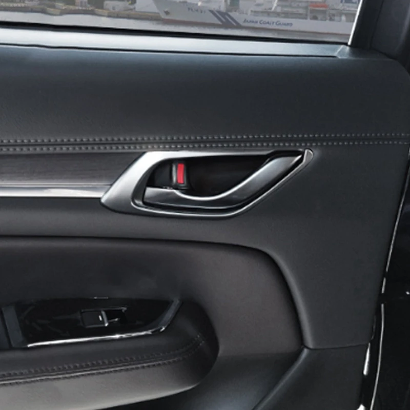 

4 шт. матовые серебряные молдинги для интерьера Дверная ручка Чаша панель декоративная крышка отделка для Mazda CX-5 CX 5 KF 2017-2022