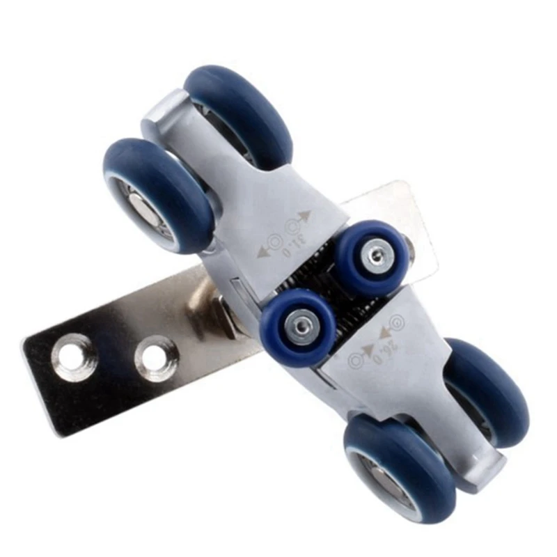 

Тройная Складная дверная фурнитура, деревянная раздвижная дверь, шкив, мебель, шкив для раздвижной двери, Настенный Складной дверной ролик