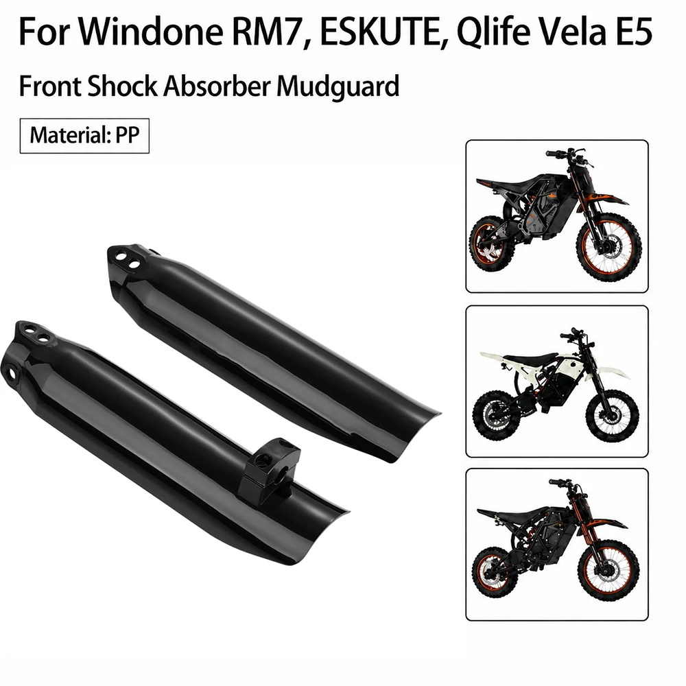 Фото Передний амортизатор и брызговик для мотоцикла Windone RM7 ESKUTE Qlife Vela E5, детали для защиты от брызг для электрических внедорожных мотоциклов и электровелосипедов. №1