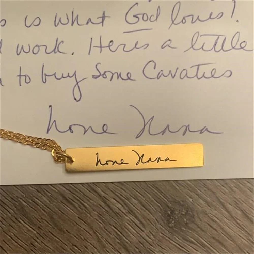 Рисунок 6 - Ожерелье с выгравированным рукописным текстом на заказ