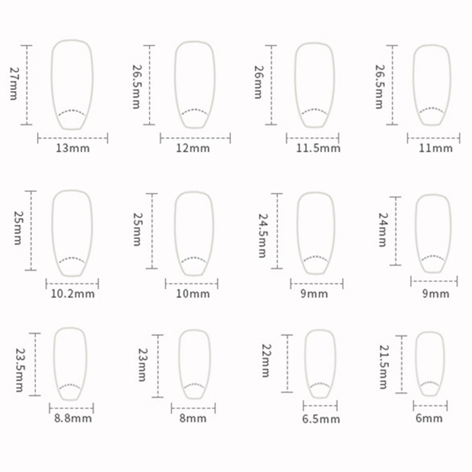 

Накладные ногти из жемчужного обсидиана с гладкими и безвредными краями для мастеров на каждый день