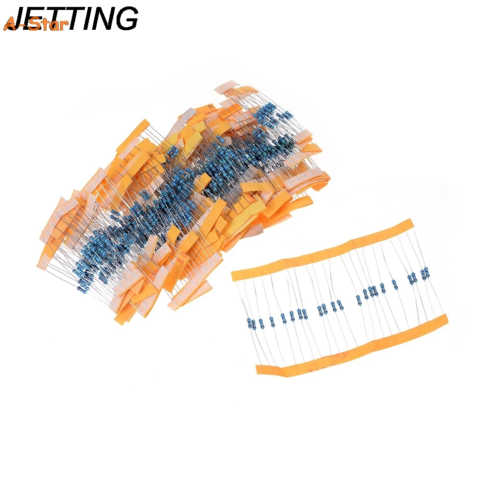 

JETTING Total 600pcs 1/4W Metal Film Resistor Assorted Kit 1% Wholesale