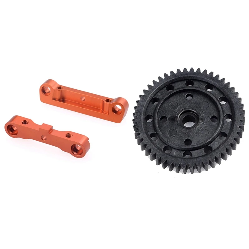 

8045 Rear Lower Suspension Bracket Mount With 8473 Reduce Spur Gear 48T For 1/8 Zd Racing 9116 9020 9072 08421 Rc Car