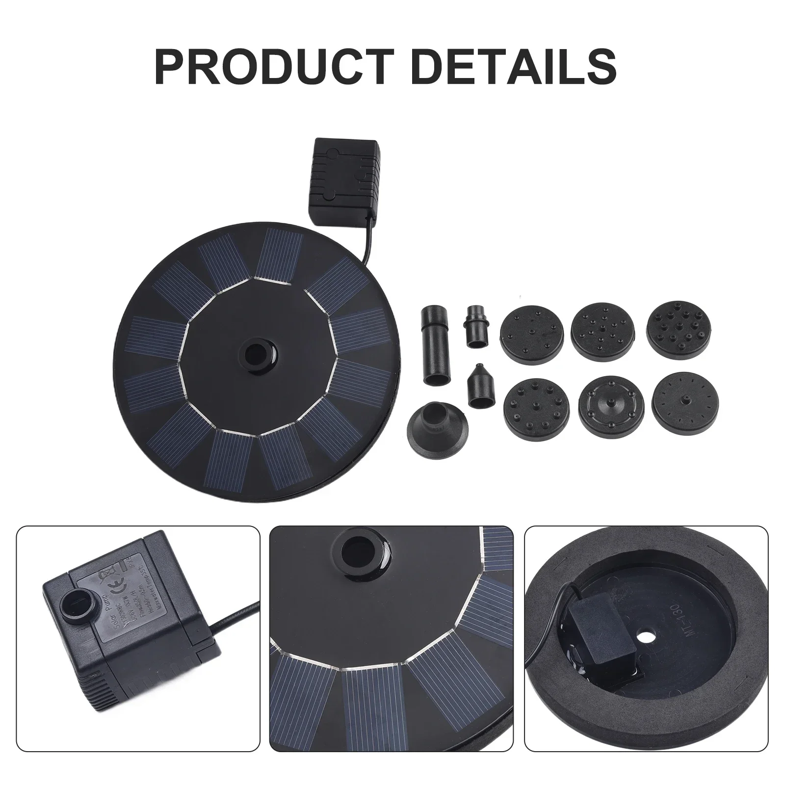 Фонтан на солнечной батарее садовый фонтан маленький пруд ванна для птиц диаметр