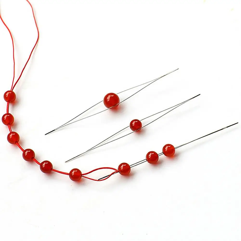 

1Pcs Opened Needles Beaded Needle Pins Beads DIY Bracelet Jewelry Making Tools Handmade Craft Pins Home Needlework Supplies