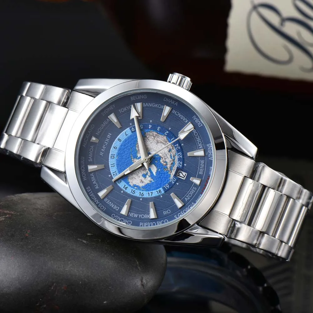 

2023 New Top Brand Watches For Men Business Global Time Watch Luxury Multiple Time Zones Original Brand Automatic Date AAA Clock